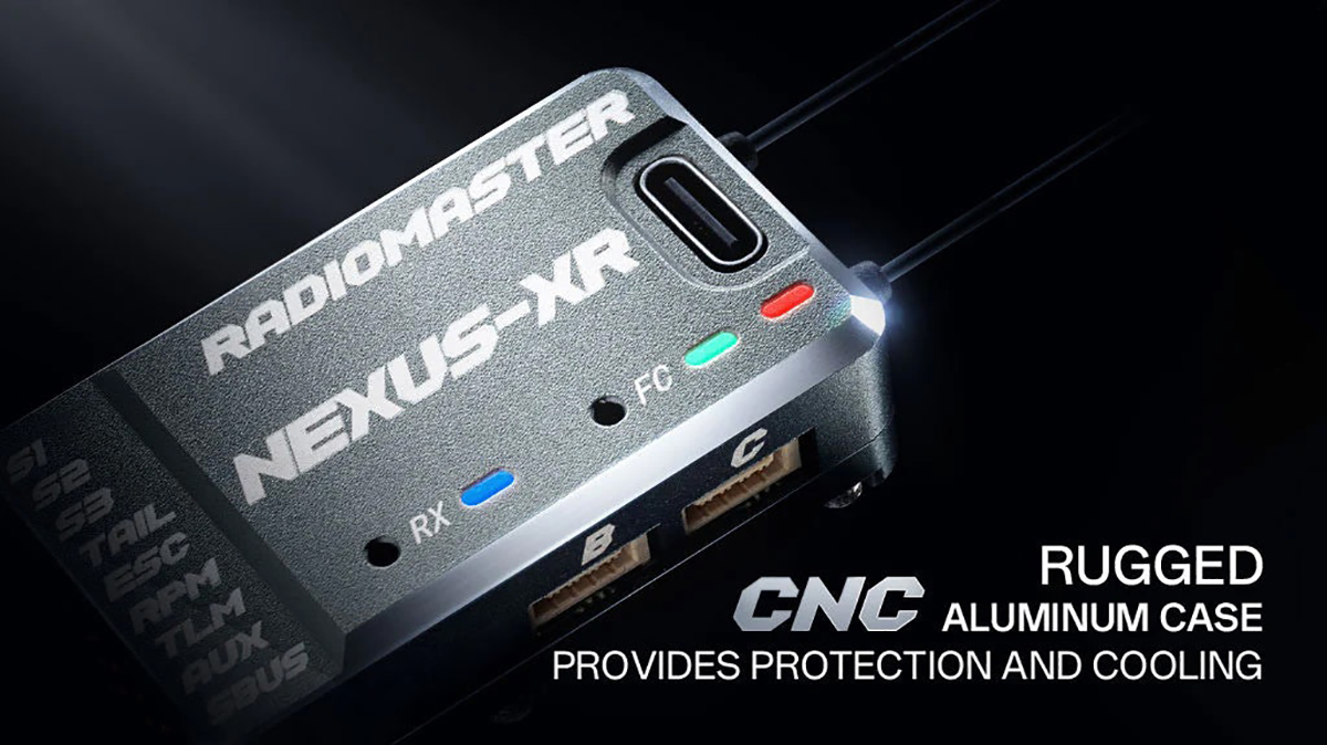 Radiomaster Nexus-XR Helicopter Flight Controller Integrated 2.4GHz ExpressLRS Receiver for RC Fixed Wing Helicopter