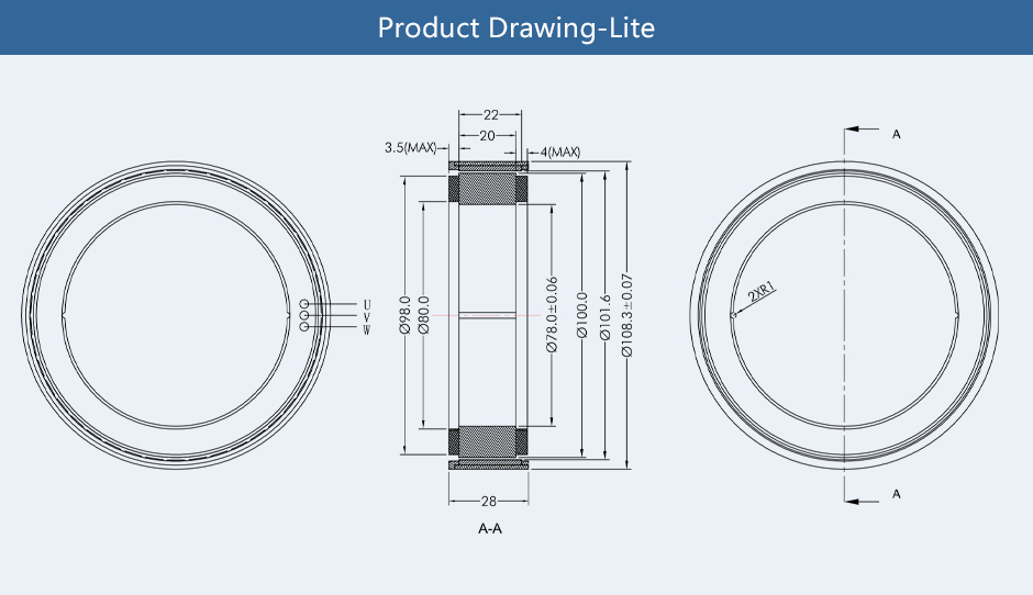 RO100 Robot Dynamics RO Series Outrunning InrunningTorque Motor