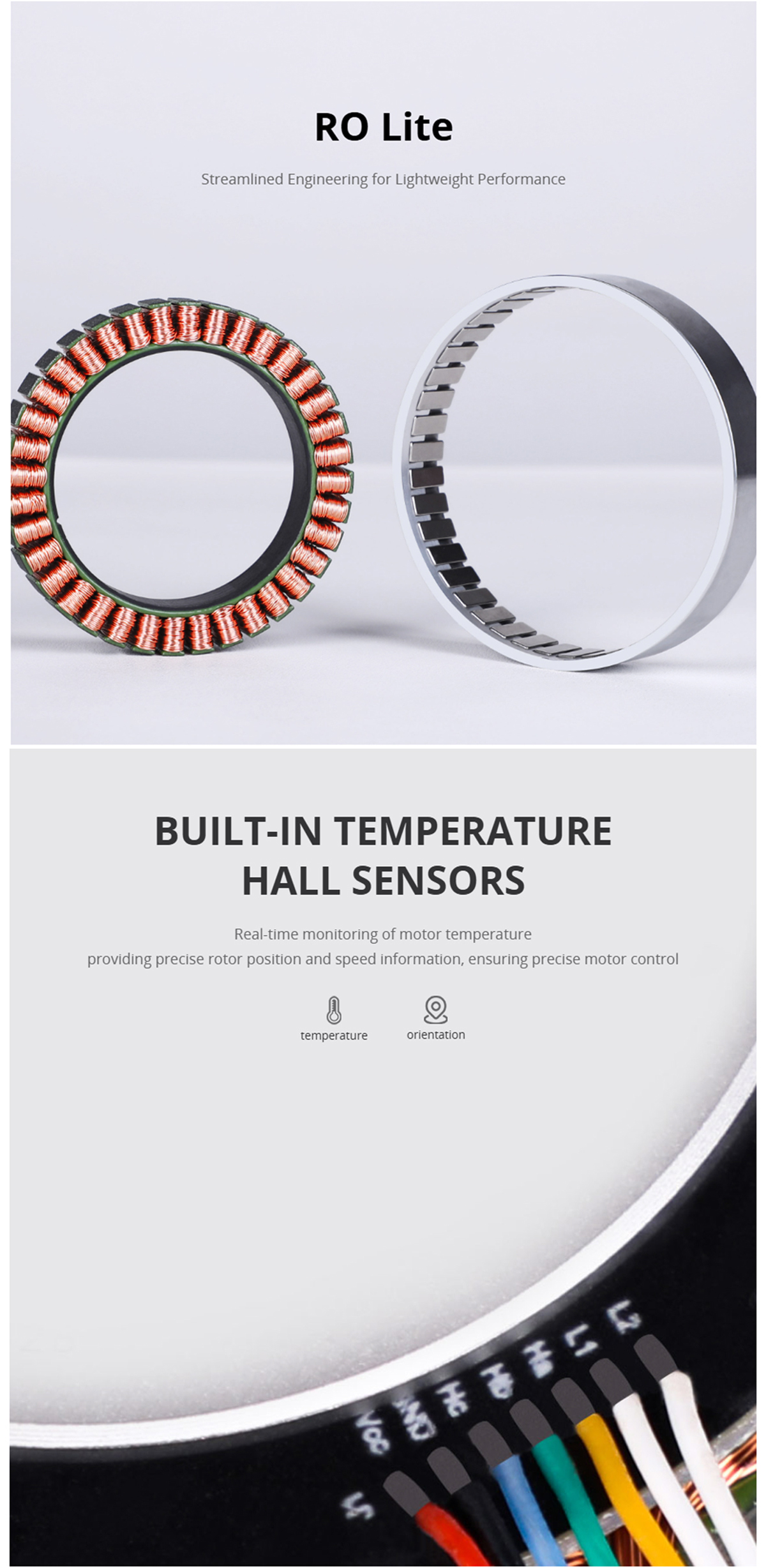 CubeMars RO80 KV105 Frameless Outrunner Hollow Bore Motor