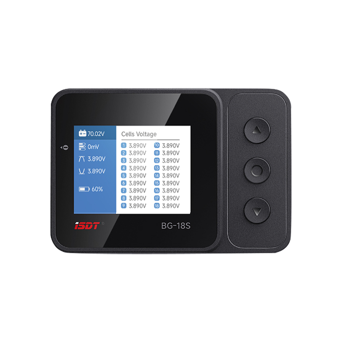 ISDT BG-18S Smart Battery LiPo Checker LCD Display 12-18S