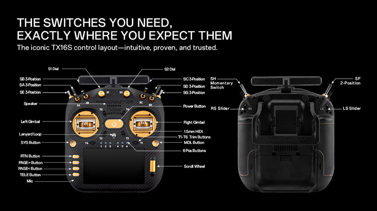 RadioMaster TX16S MK3 MAX Radio Controller 2.4GHz 900MHz