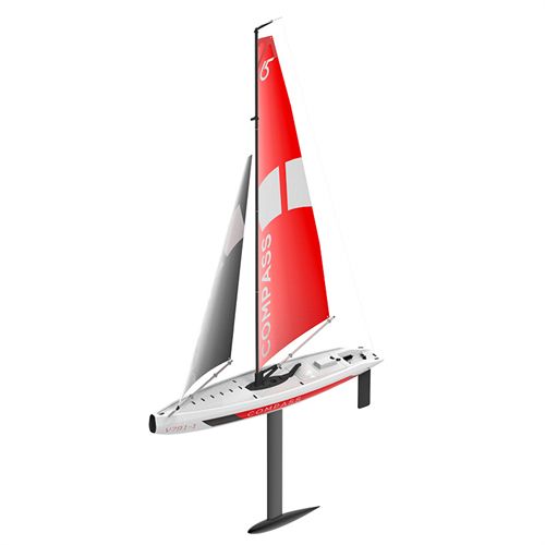 Remote-Controlled Sailboat Unpowered Compass Competition Ship