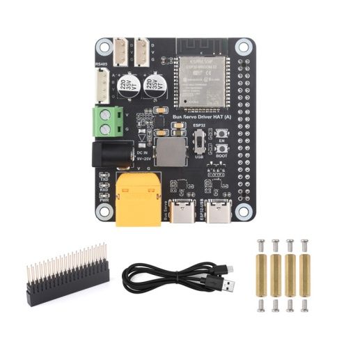 Waveshare Serial Bus Servo Driver HAT Integrates ESP32 and Servo Control