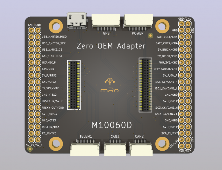 mRo Prototyping Zero OEM Adapter – M10060 for mRo Auto Pilot Control Zero OEM H7