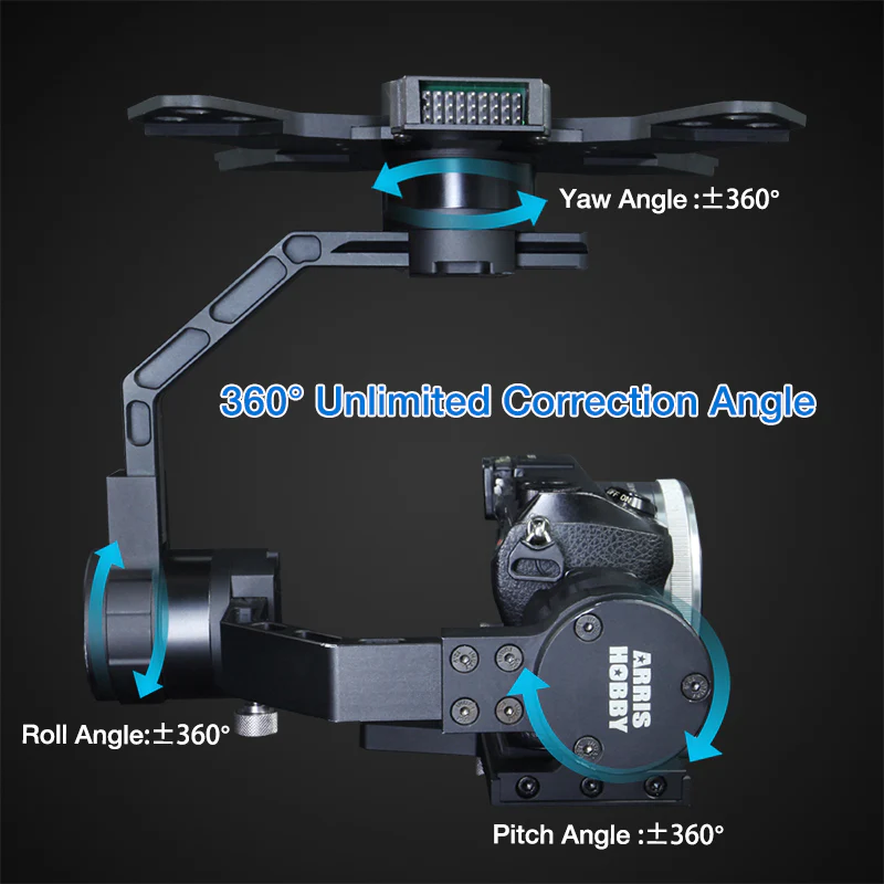 3 Axis Brushless Gimbal Basecam 32bit Copter gimbl Zhaoyun Plus