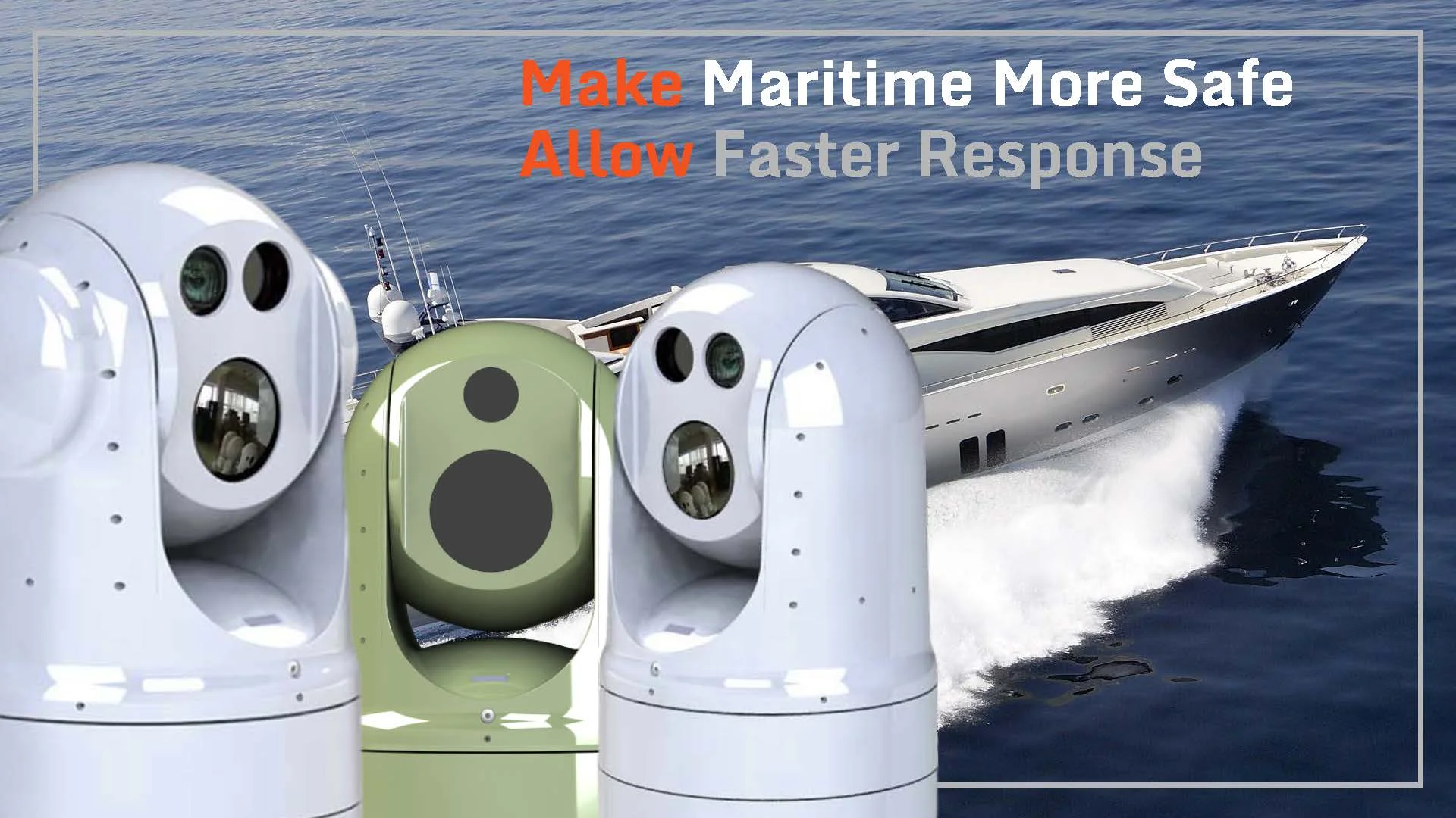 IP Camera Gimbal Multi Sensor Marine Shipborne Thermal Laser