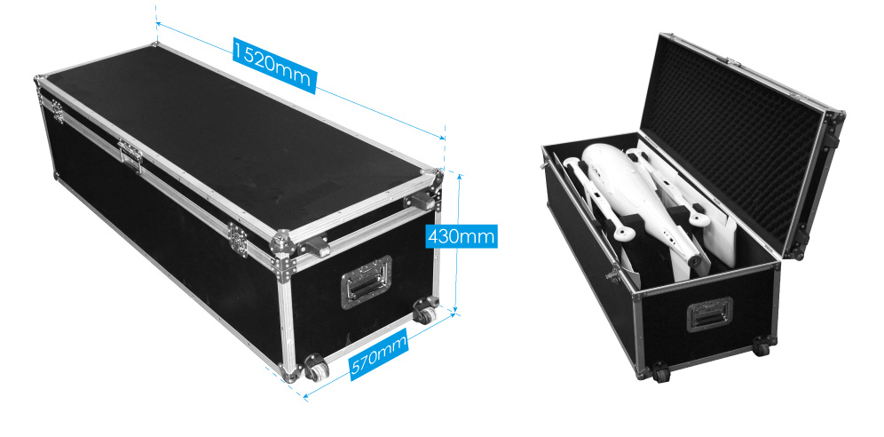 long-range VTOL UAV flight time 3 hours and 20 minutes with 1.2kg payload